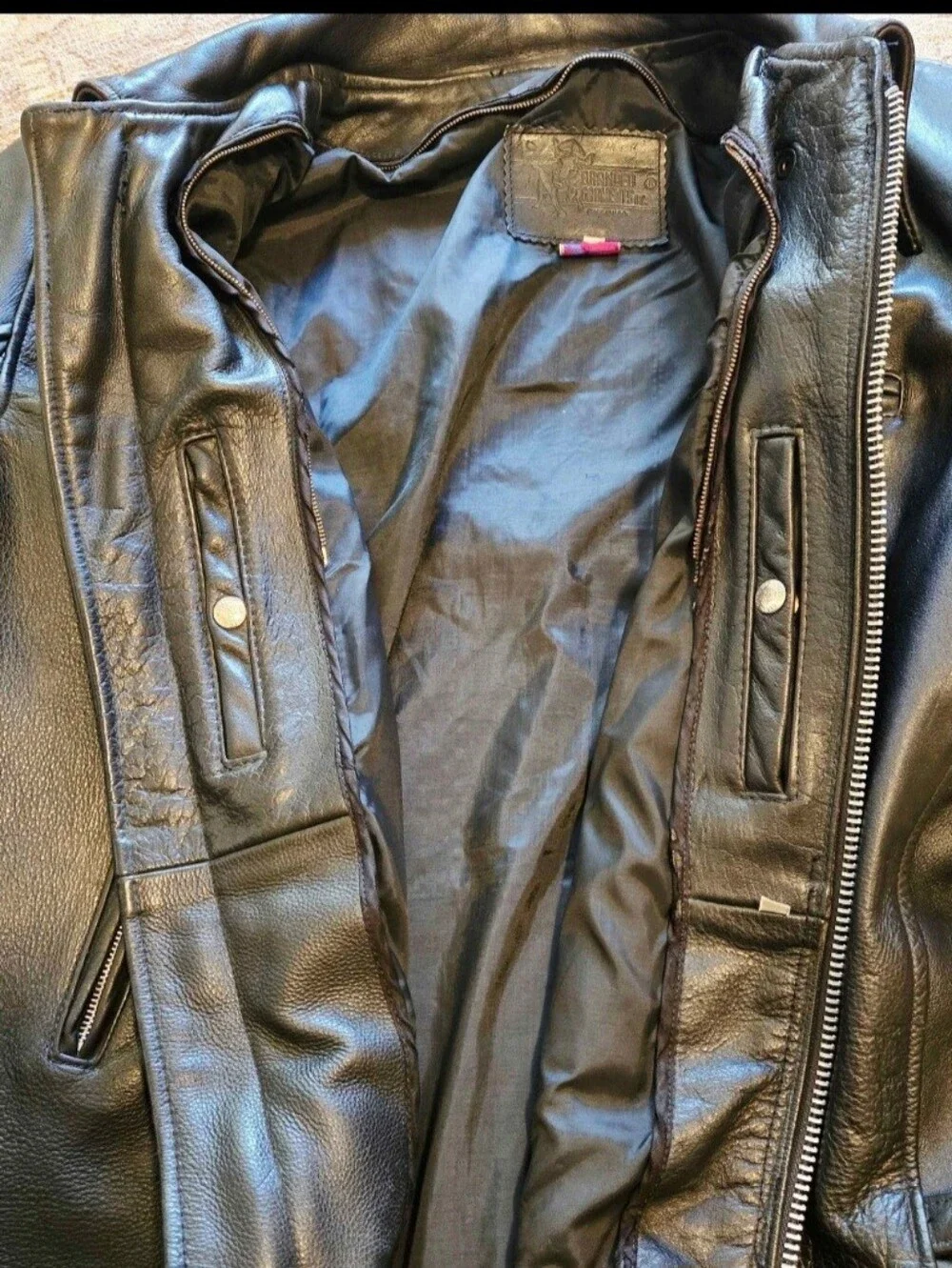 Mens Black Leather Jacket